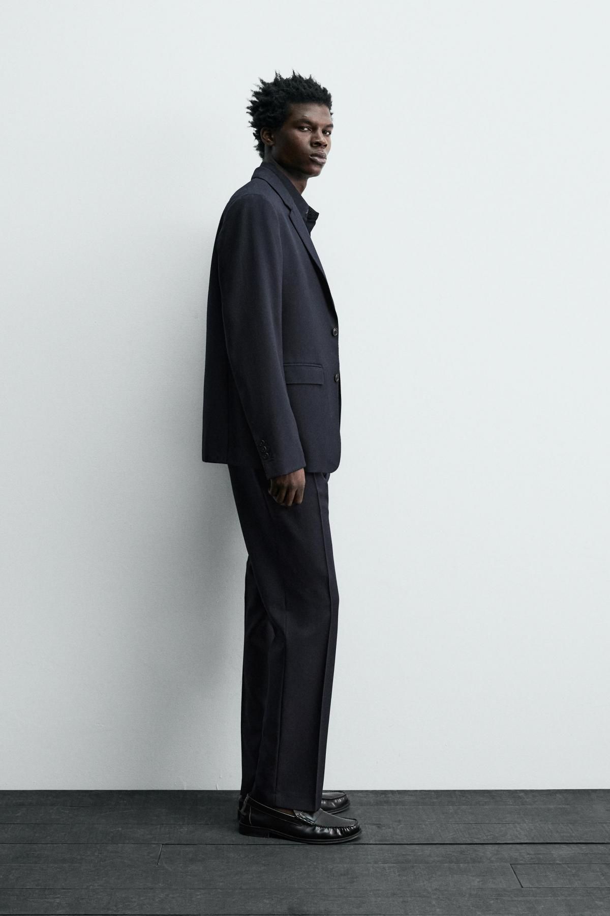 자라 이탈리안 울 클래식 정장 팬츠 5992/544 NAVY BLUE - 상세 이미지 4