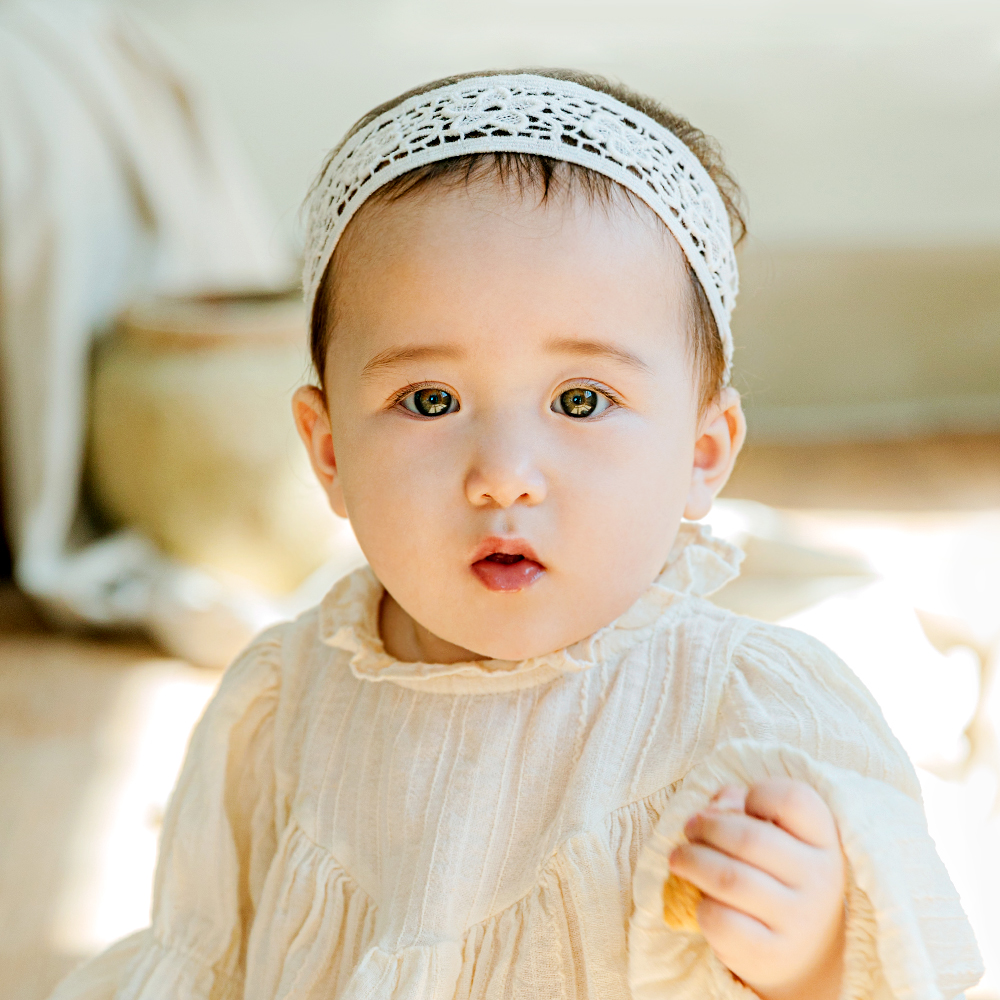 베이비 신생아 아기 헤어 밴드 머리띠 50일 백일 돌 촬영소품