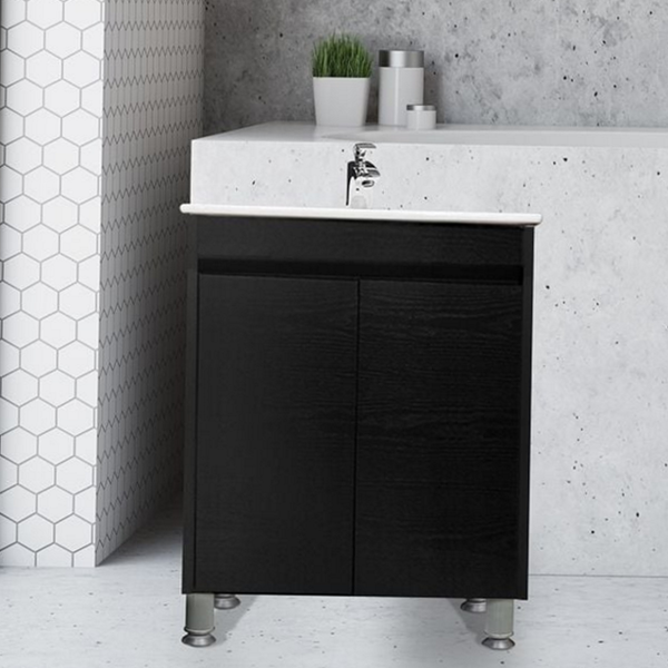 모던 욕실 수납장 블랙 화장실 하단장 사이드장 선반장