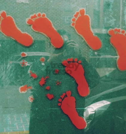 [트렌디프레소협력사]데이슬롯 블러디 스티커 발자국 귀여운 데코 할로윈