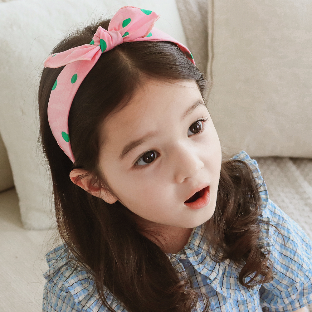 틴티드 손수건 헤어밴드 유아머리띠 - 메인 이미지