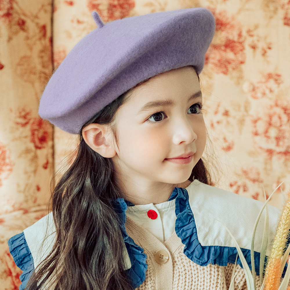 푸딩 울 베레모 모자 유아털모자 - 상세 이미지 2