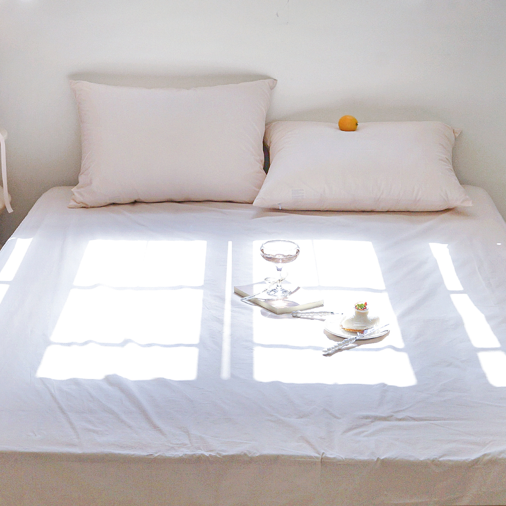 허쉬 60수 고밀도 바이오워싱 순면 매트리스 커버 파스텔라 피치, SS(슈퍼싱글)