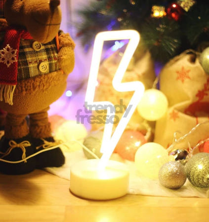 [트렌디프레소협력사]데이슬롯 LED 네온전구 무드등 번개 캠핑조명 캐릭터무드등 usb조명