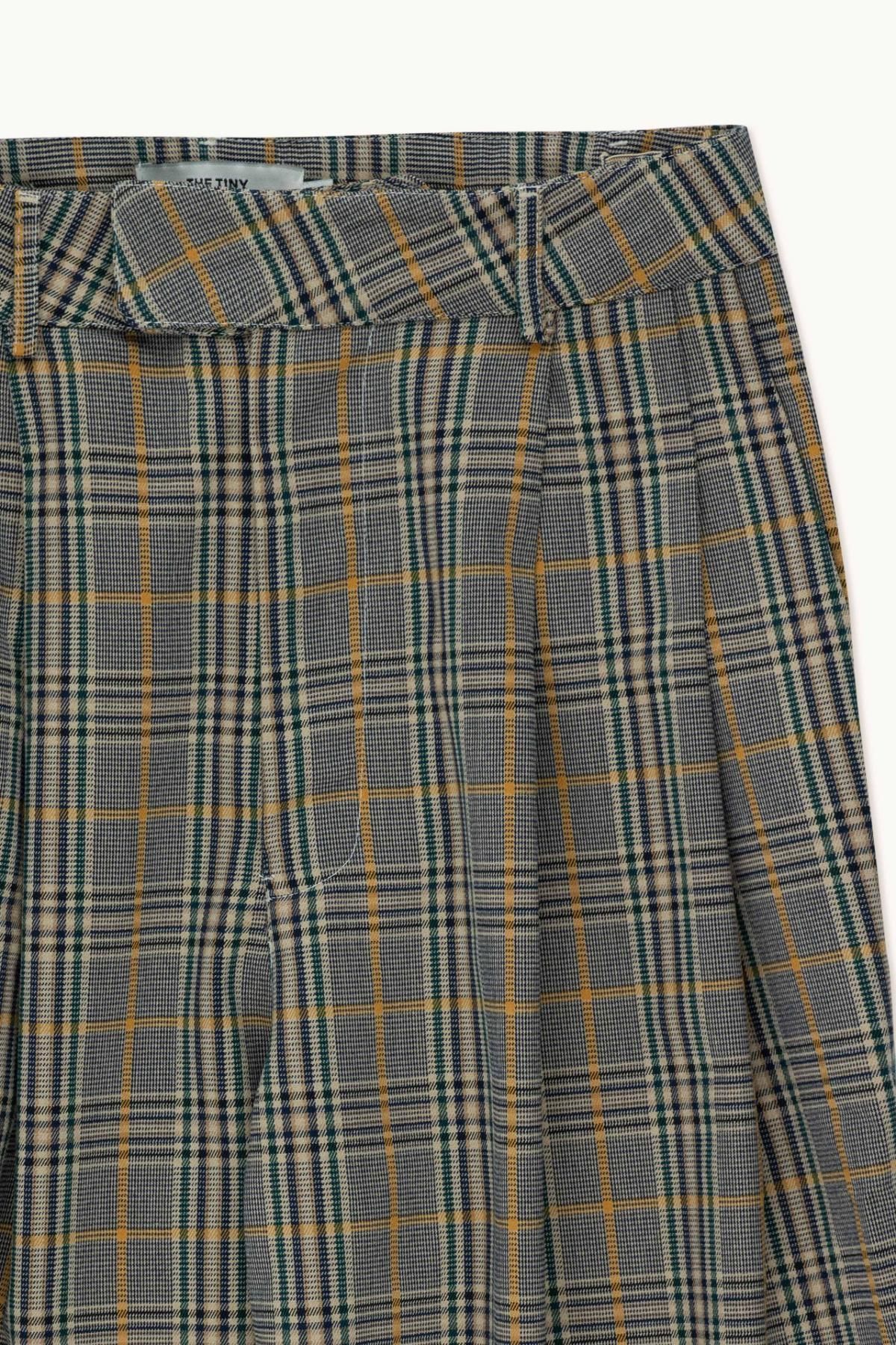 타이니코튼 체크 플리츠 와이드 팬츠 AW23-637M24 ONE COLOR - 상세 이미지 3