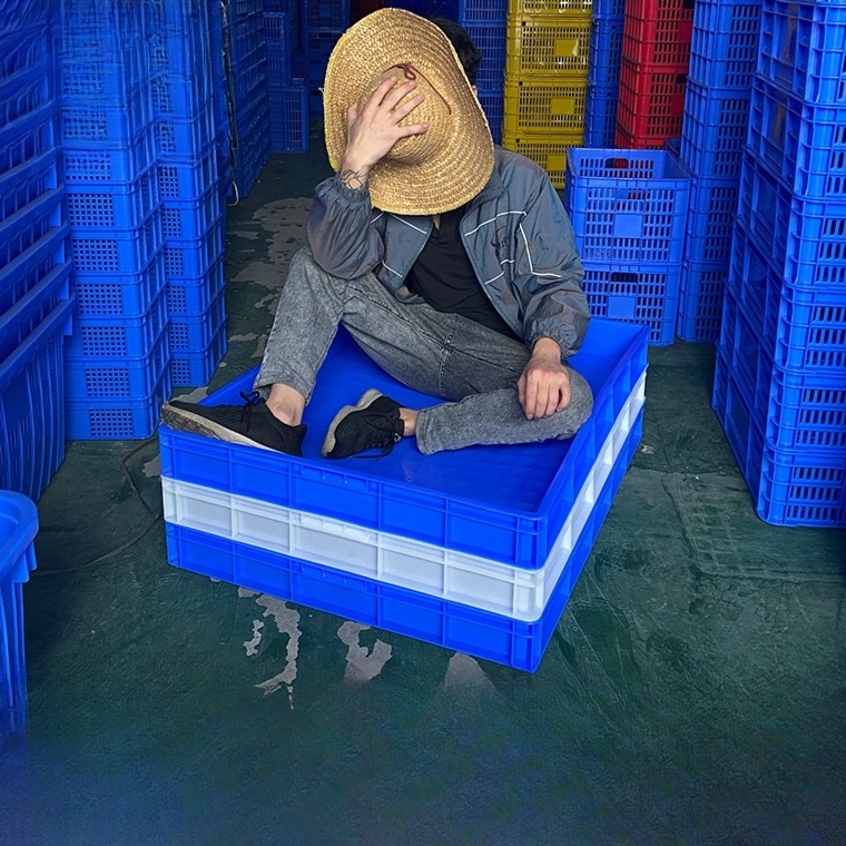 대형 생산 공장 수납 플라스틱 소형 상자 부품 사각 얕은 낮은 누출 방지 받침대 애완동물 - 상세 이미지 2
