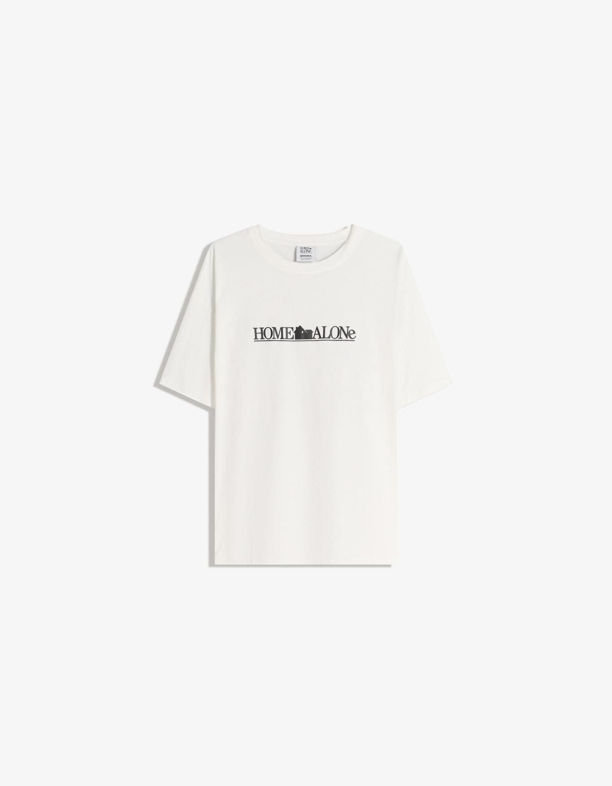 버쉬카 오버사이즈 프린트 반팔 티셔츠 7664/167 OFF WHITE - 상세 이미지 2