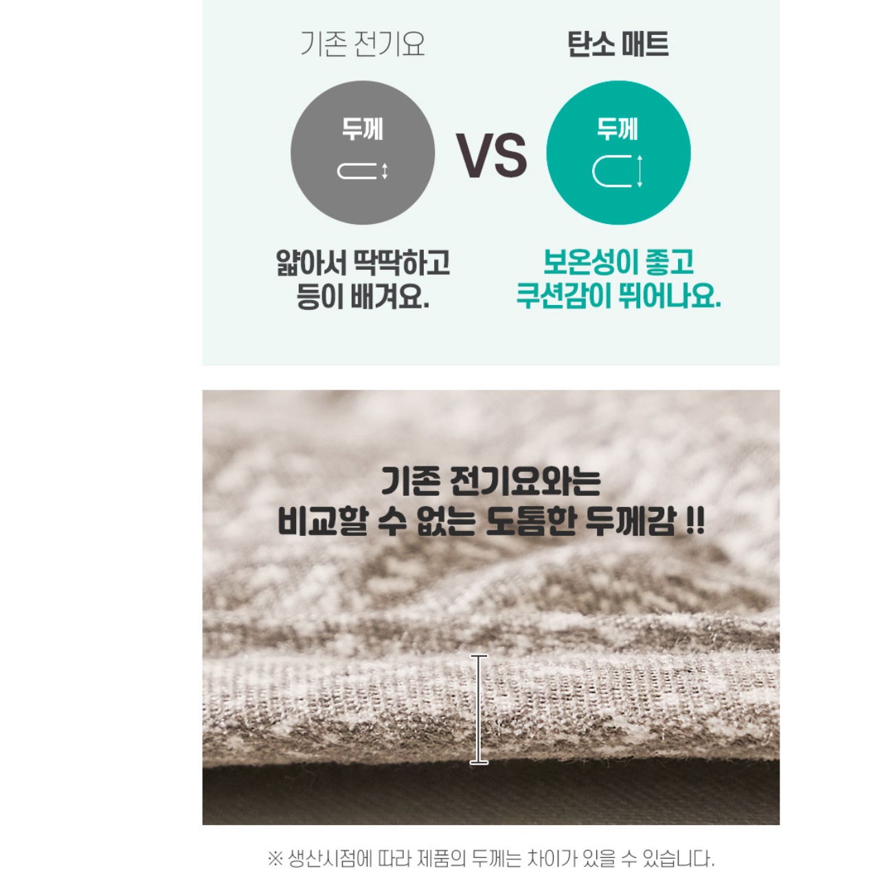 더블 사이즈 침대용 전기장판 워셔블 전기요 탄소 온열 매트