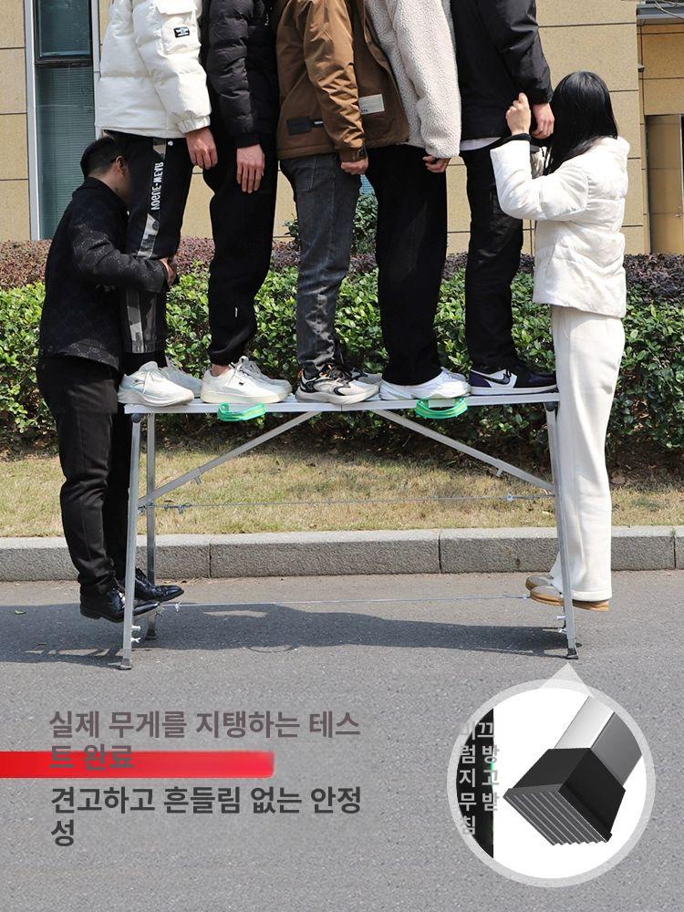 도배우마 안전사다리 알루미늄 발판 접이식 높이조절 6. 1.2m 도장 아연도금 강철 다리 플랫폼 사다리 - 상세 이미지 5