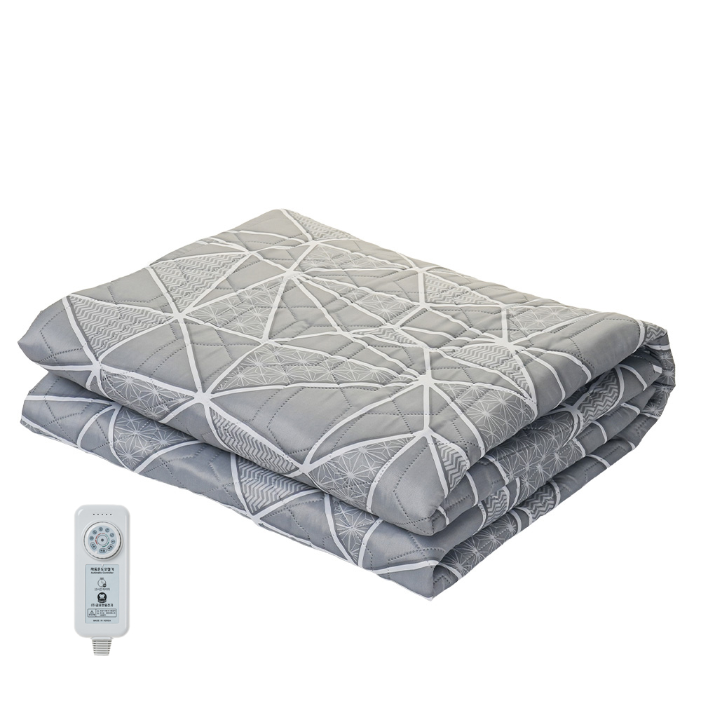 곰표한일 전기요 탄소매트 전기장판 세탁ok 1인 2인용 크로크 그레이