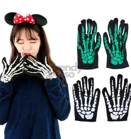 [트렌디프레소협력사]데이슬롯 해골 장갑 입체형 데코용품 데코 할로윈용품