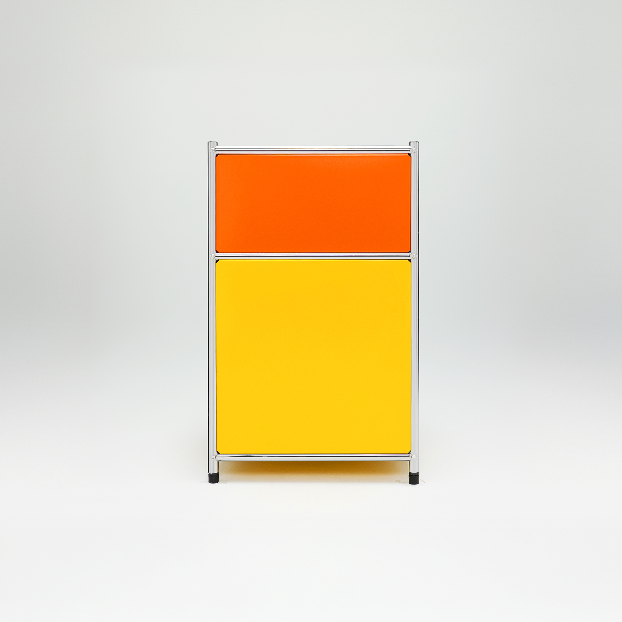 코낙 U236 캐비넷 모듈 협탁 가구 40x40x64 오렌지-옐로우