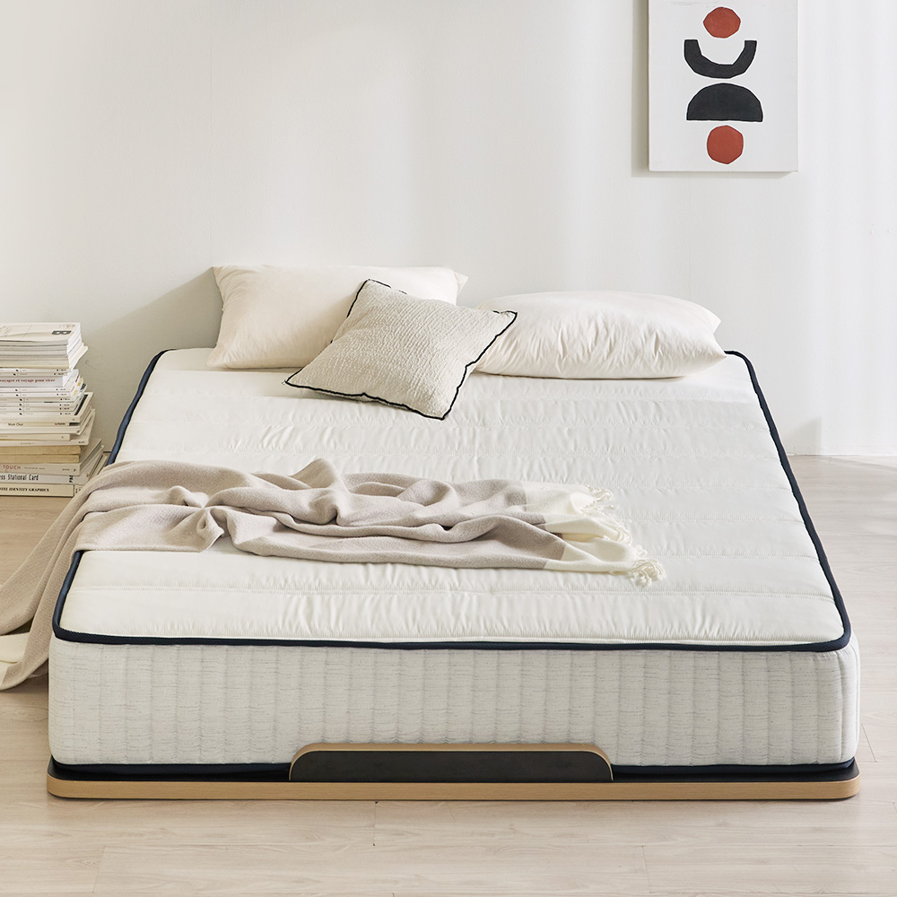 헤이즈 허리디스크 알러지케어 본넬스프링 침대 매트리스[방수커버EVENT] K(킹), 필로우탑(25cm)_네이비