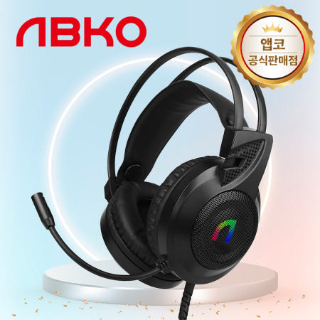 앱코 N460 가상 게이밍 헤드셋 블랙