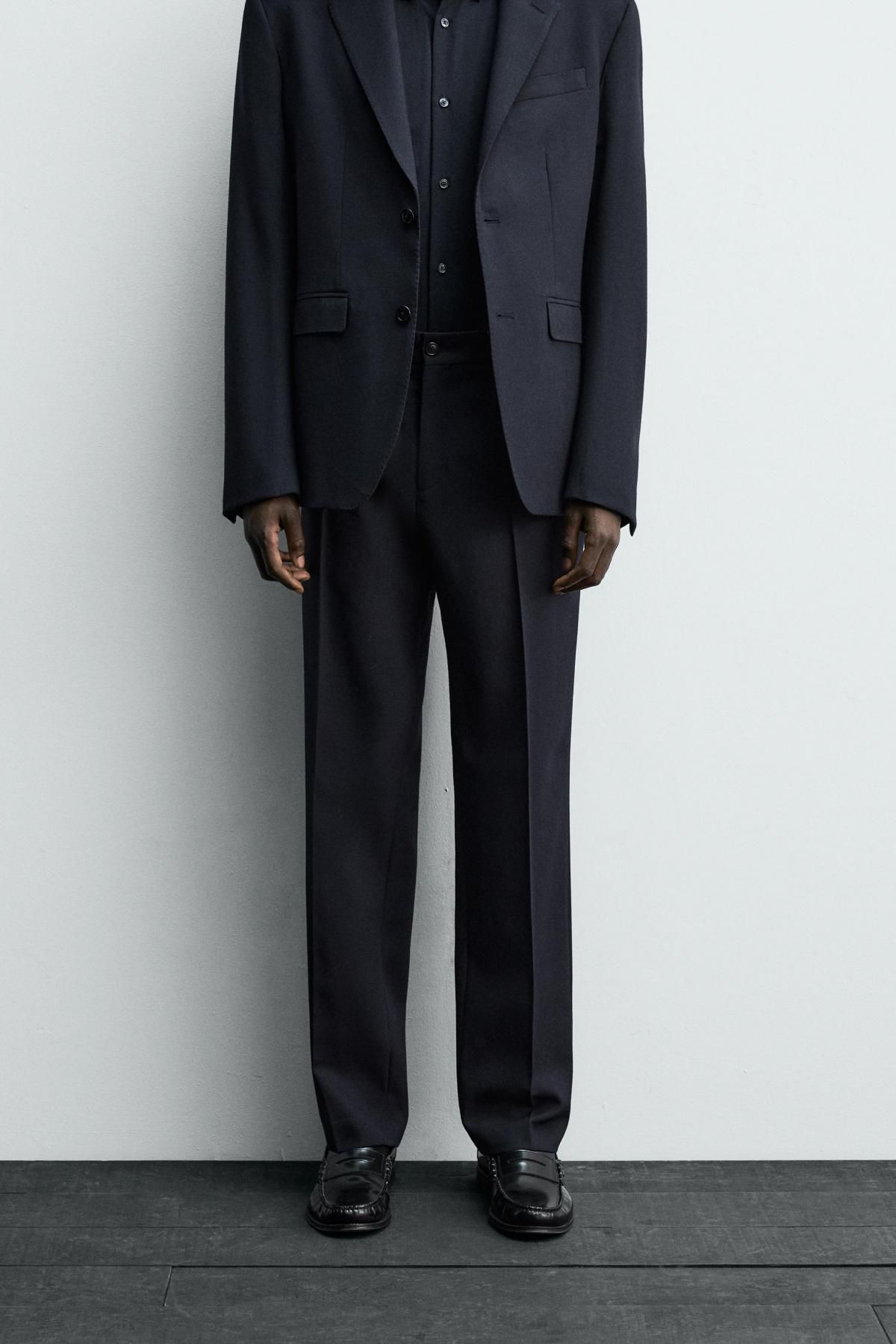 자라 이탈리안 울 클래식 정장 팬츠 5992/544 NAVY BLUE - 메인 이미지