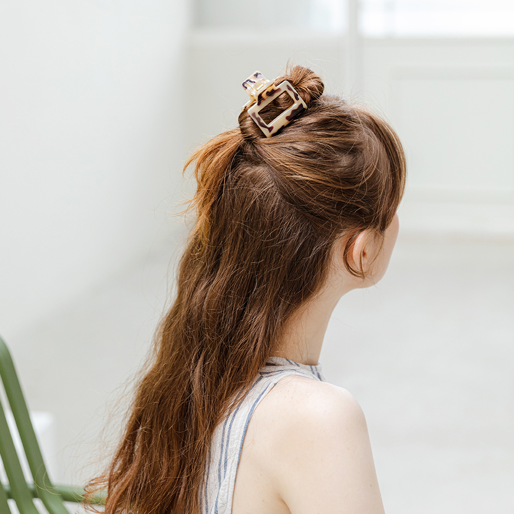 팝 스퀘어 헤어집게핀 - 상세 이미지 4