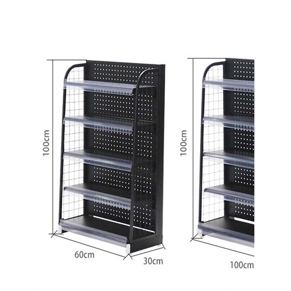 편의점 약국 매대 진열 선반 의약품 전시 수납장 100x30x100cm 화이트 5단 - 상세 이미지 5