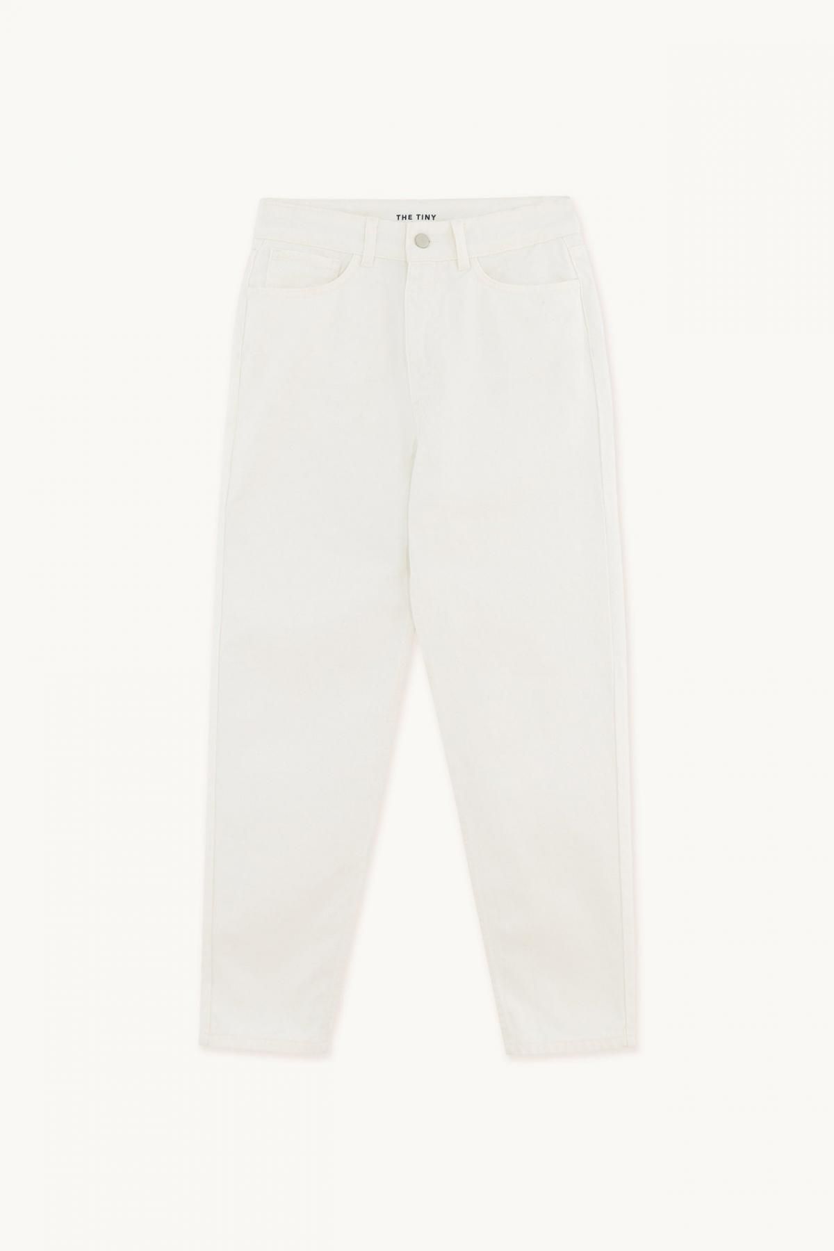 타이니코튼 오버핏 스트레이트 화이트 데님 진 SS22-747-104 OFF-WHITE - 메인 이미지