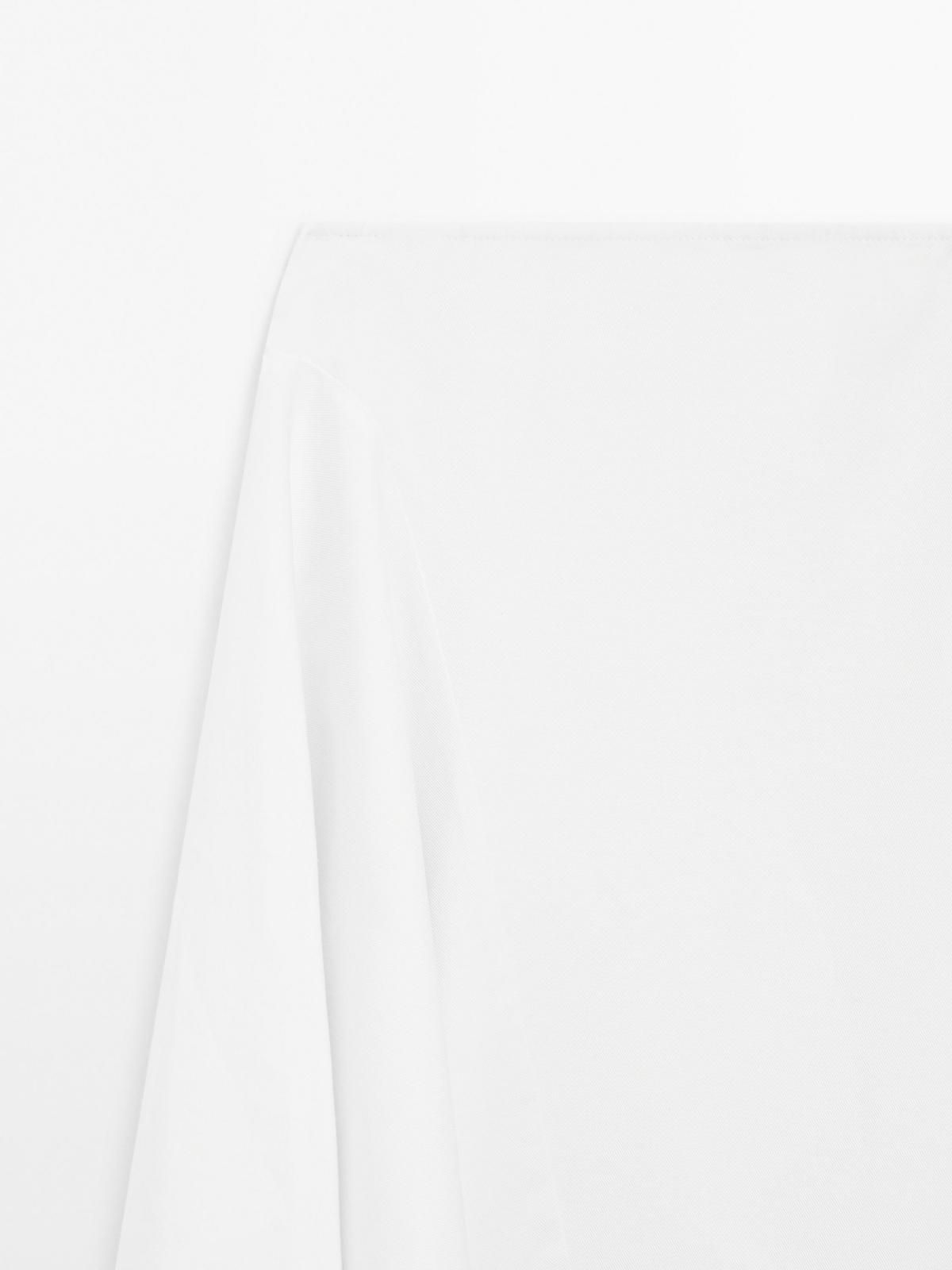 마시모두띠 비대칭 데님 미디 스커트 화이트 5202/602 OFF WHITE - 상세 이미지 4
