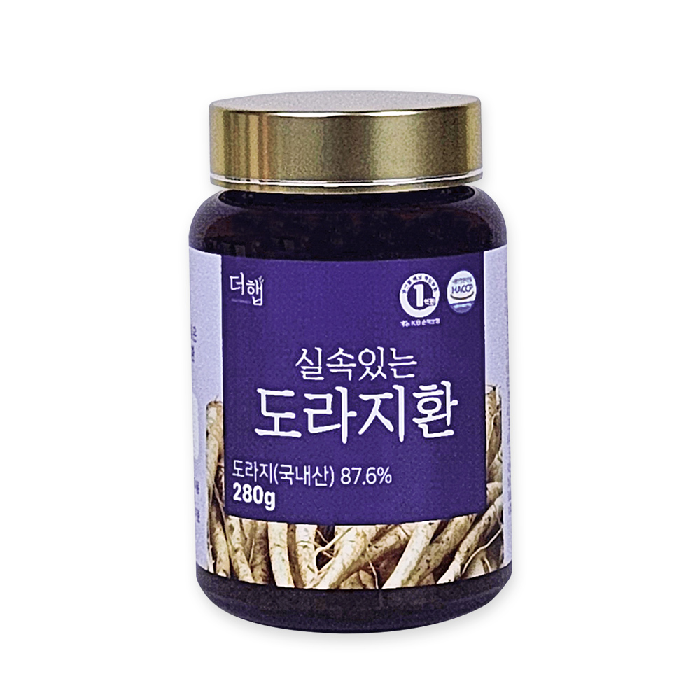 더햅 168시간 발효 도라지환 흑도라지 약도라지 길경 인삼 맥문동 환 280g, 1개 - 상세 이미지 5