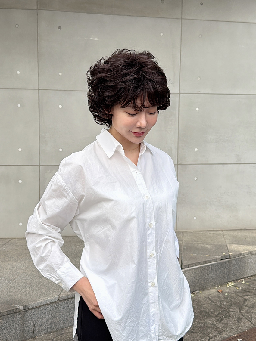 엘레강트 러블리 베이비펌 이쁜중년가발 - 상세 이미지 5