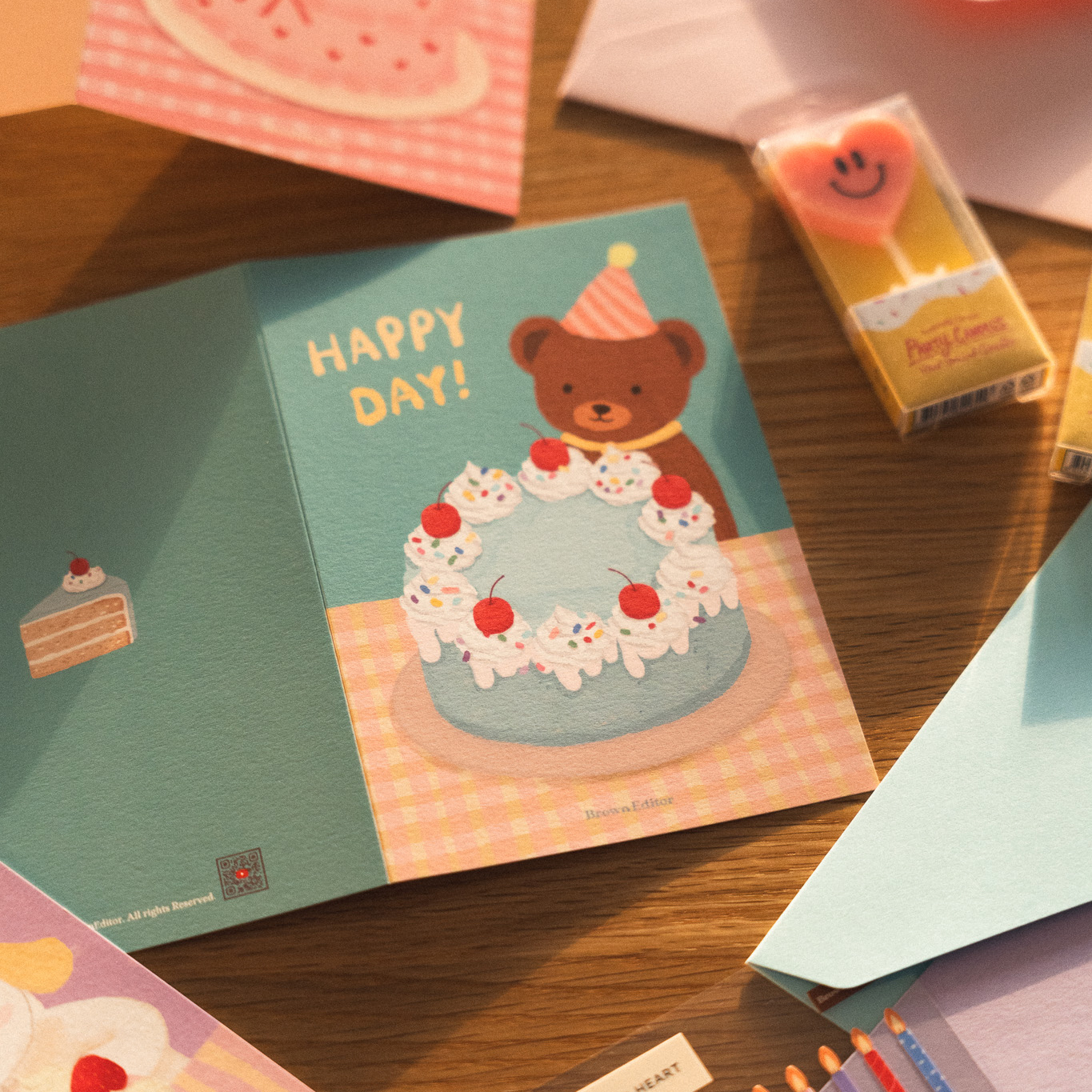 브라운에디터 나이만큼 생일 축하 카드 시리즈 - 상품 이미지