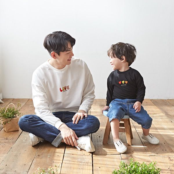 여행 대가족사진의상 돌촬영 패밀리룩 칠순환갑 신호등 반팔 맨투맨 패밀리 19C01 - 상세 이미지 4