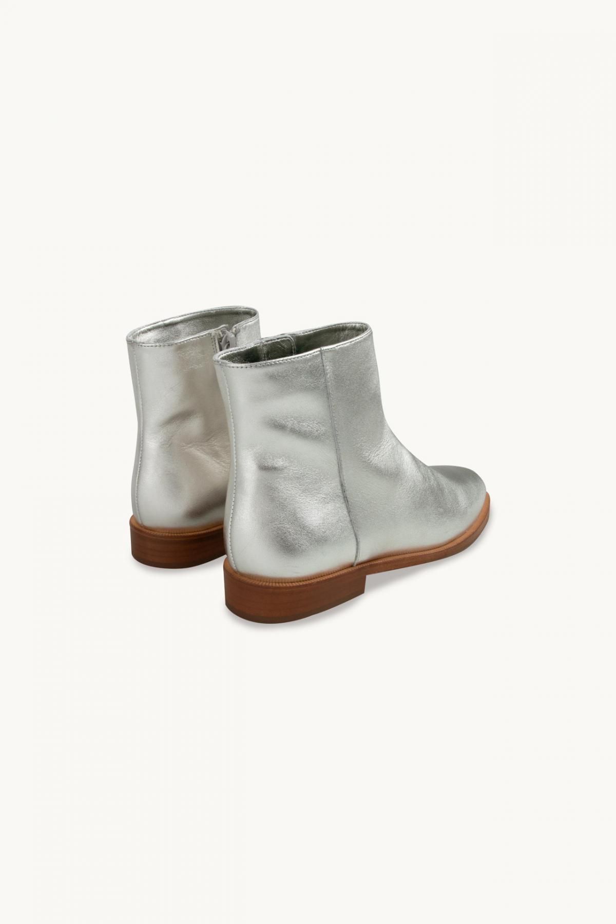 타이니코튼 트렌디 메탈릭 실버 앵클부츠 AW23-761-M21 ONE COLOR - 상세 이미지 4