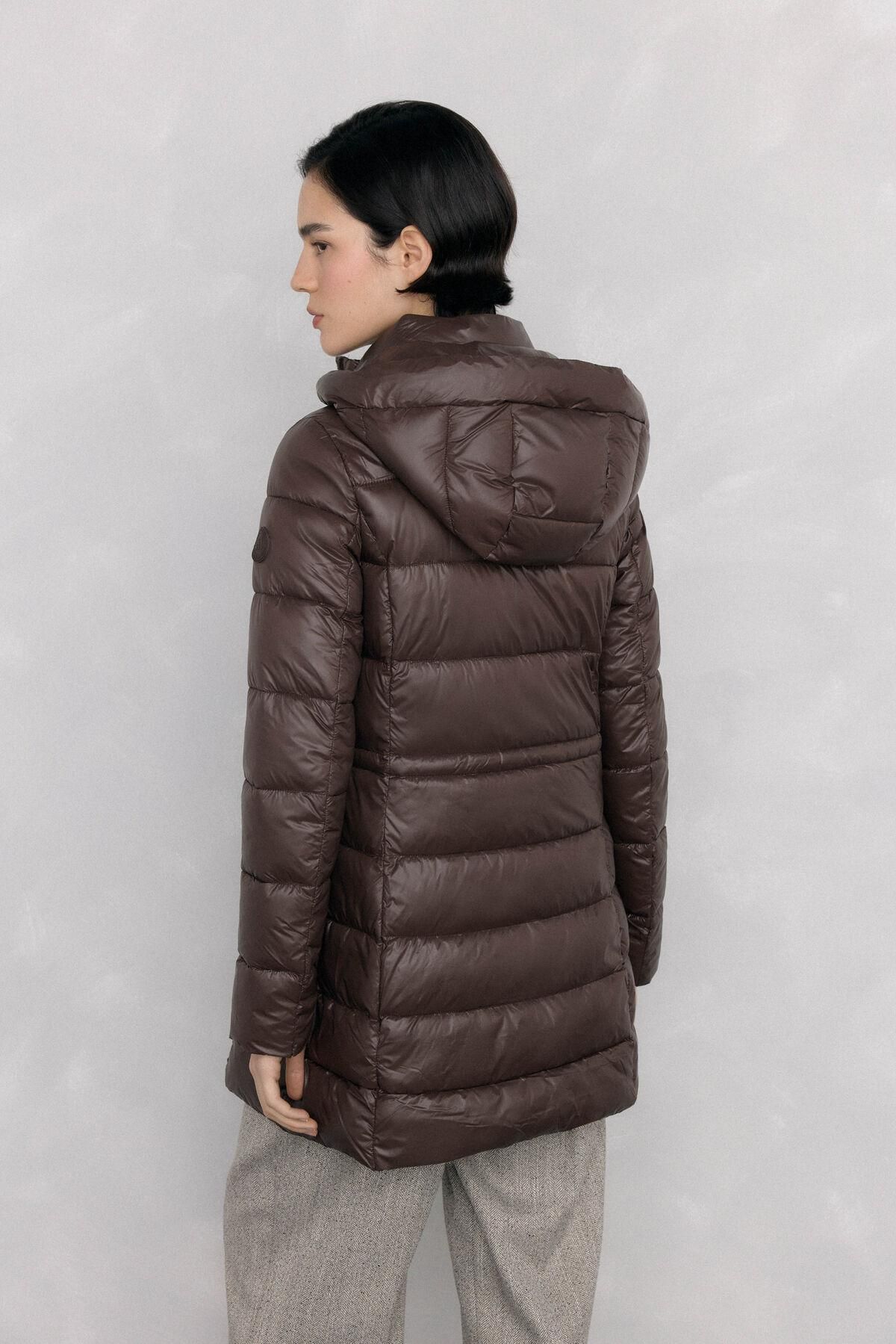 페드로 델 이에로 테크니컬 라이트 롱 패딩 파카 브라운 8572336 MARRON - 상세 이미지 4