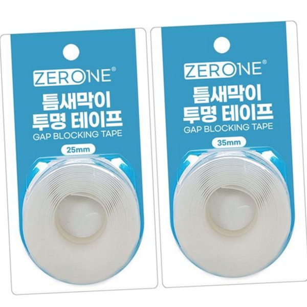 투명 틈새막이 테이프 문풍지 문틈 틈막이 테이프 방풍 단열 현관문 - 메인 이미지