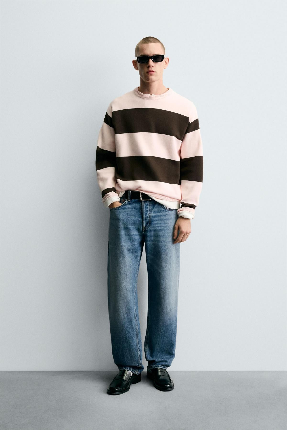 자라 스트라이프 소프트 니트 스웨터 5755/325 BROWN STRIPES - 상세 이미지 2