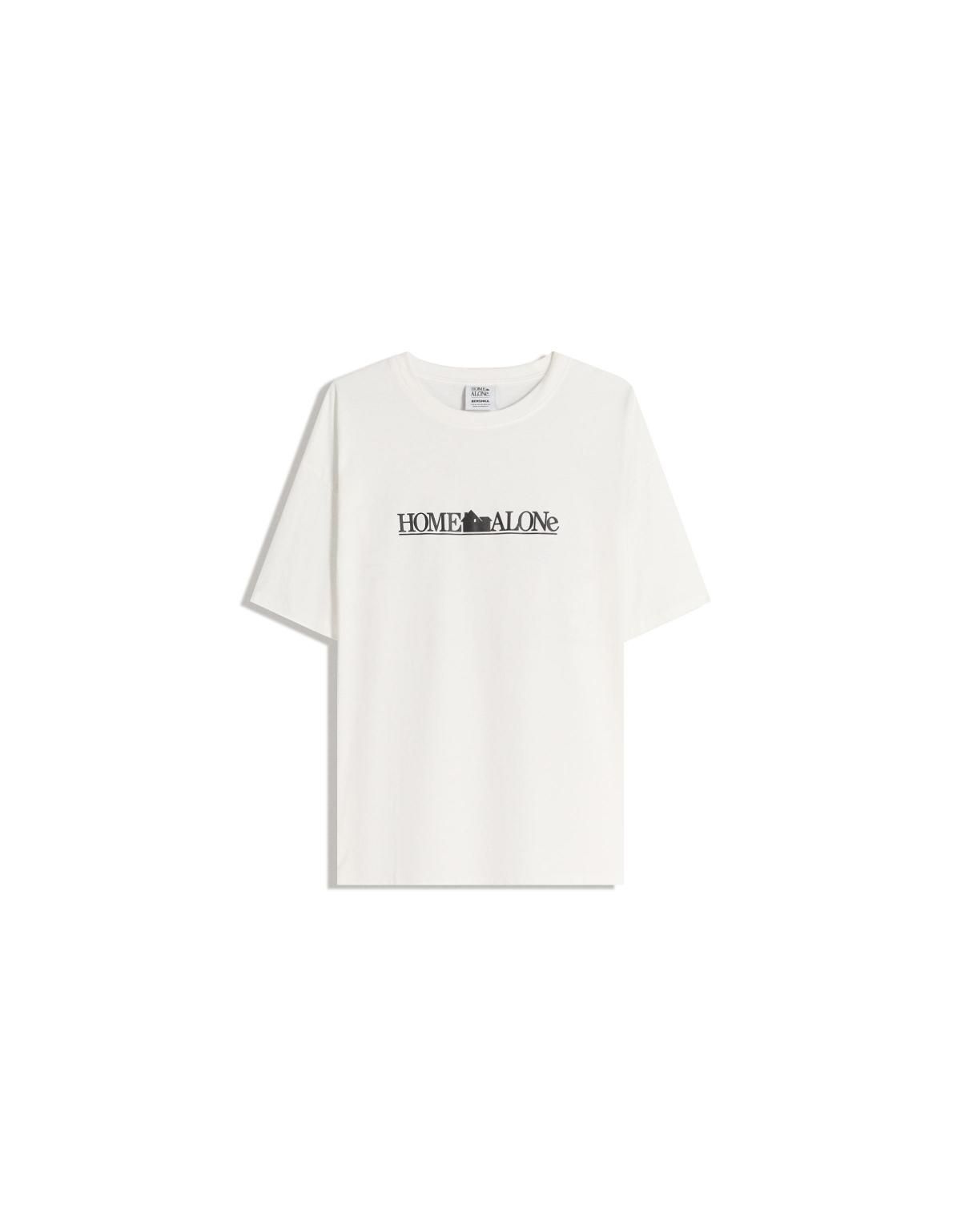 버쉬카 오버사이즈 프린트 반팔 티셔츠 7664/167 OFF WHITE - 상세 이미지 3