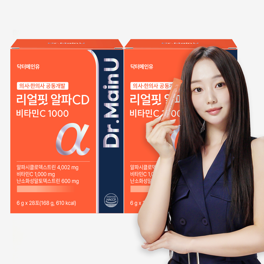 리얼핏 알파 CD 4002 알파시클로덱스트린 알파시디 분말 씨디 28포, 2개 - 상품 이미지
