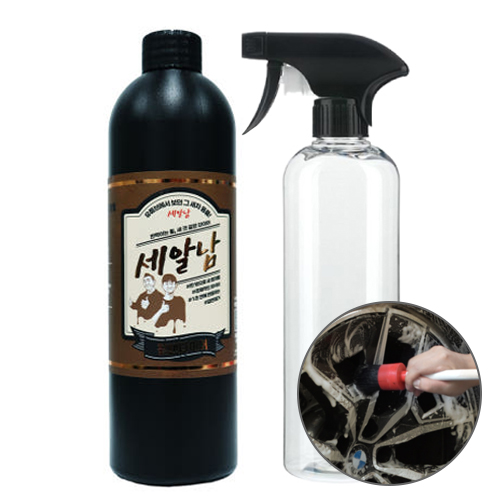 세알남 휠앤타이어 500ml + 폼 소분용기 500ml 세트 분진 갈변제거 - 상품 이미지