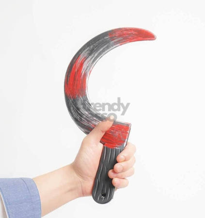 [트렌디프레소협력사]데이슬롯 블러디 무기 둥근낫 파티용품 파티