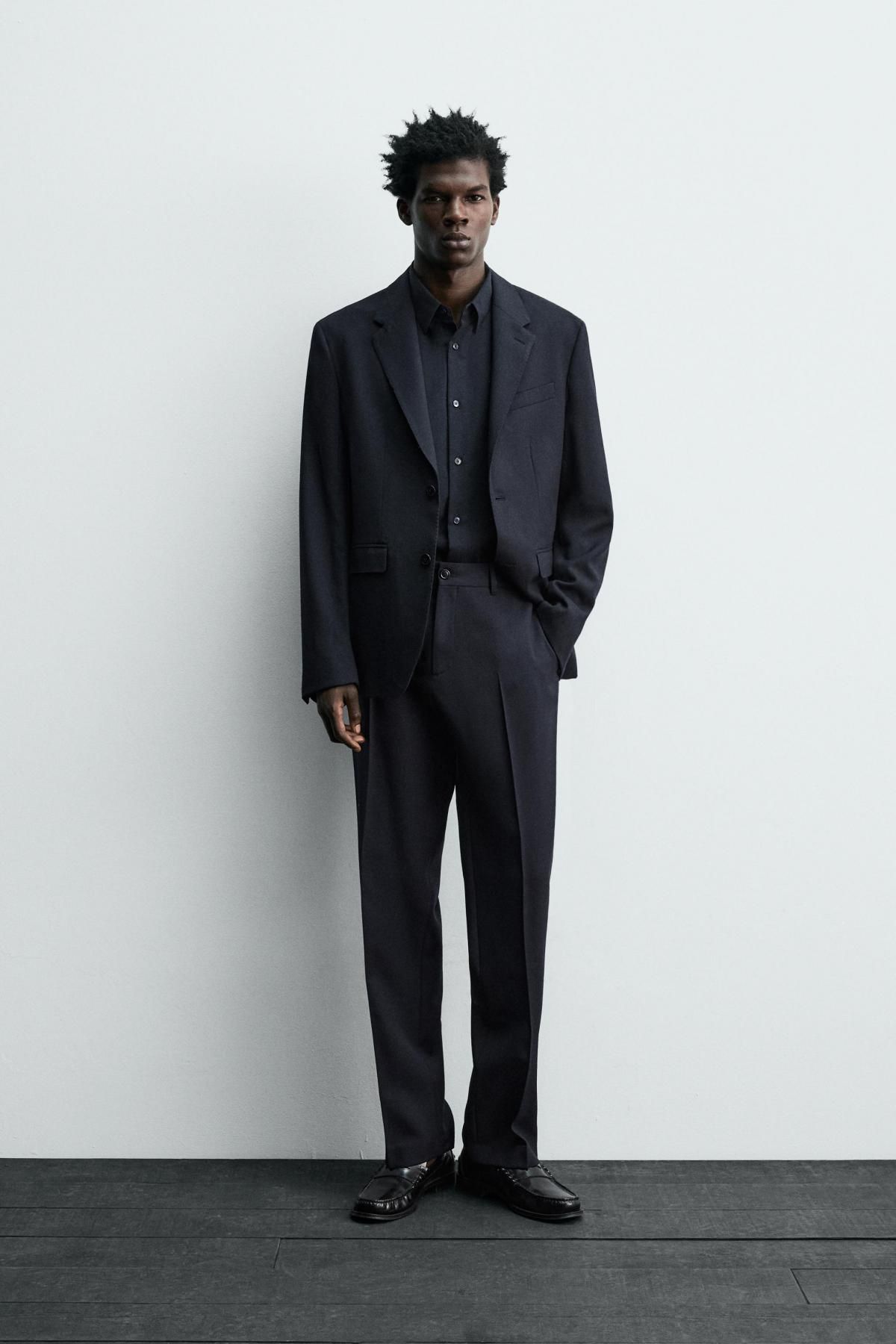 자라 이탈리안 울 클래식 정장 팬츠 5992/544 NAVY BLUE - 상세 이미지 2