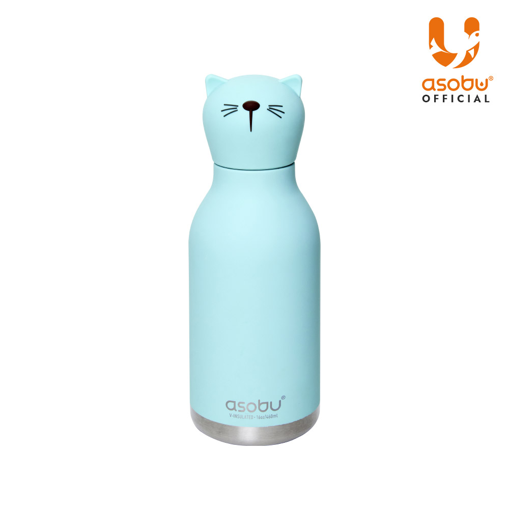아소부 스테인레스 보온보냉 캐릭터 텀블러 베스티 460ml, 캣 - 메인 이미지