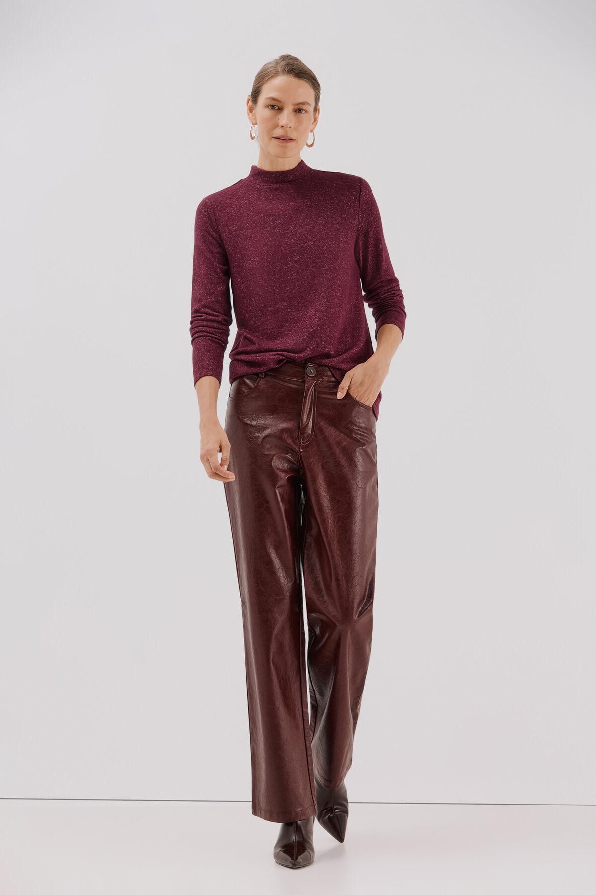 꼬르떼피엘 소프트 베이직 하이넥 긴팔 티셔츠 5682225 MORADO - 상세 이미지 2