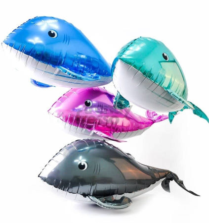 [트렌디프레소협력사]데이슬롯 은박 풍선 돌고래 통통형 은박풍선