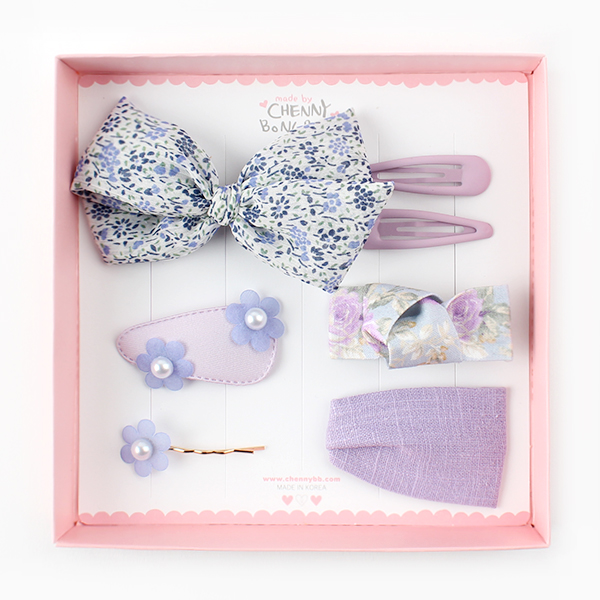 아기 유아 여아 헤어핀세트 선물세트 고퀄리티 기프트박스