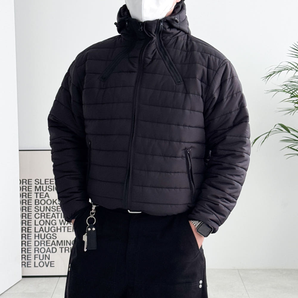 맨모어 후드 경량 패딩