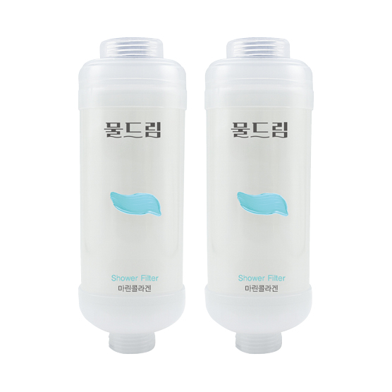샤워기필터 비타민 여행필터 녹물제거 염소제거 물드림 아이리스향, 2개