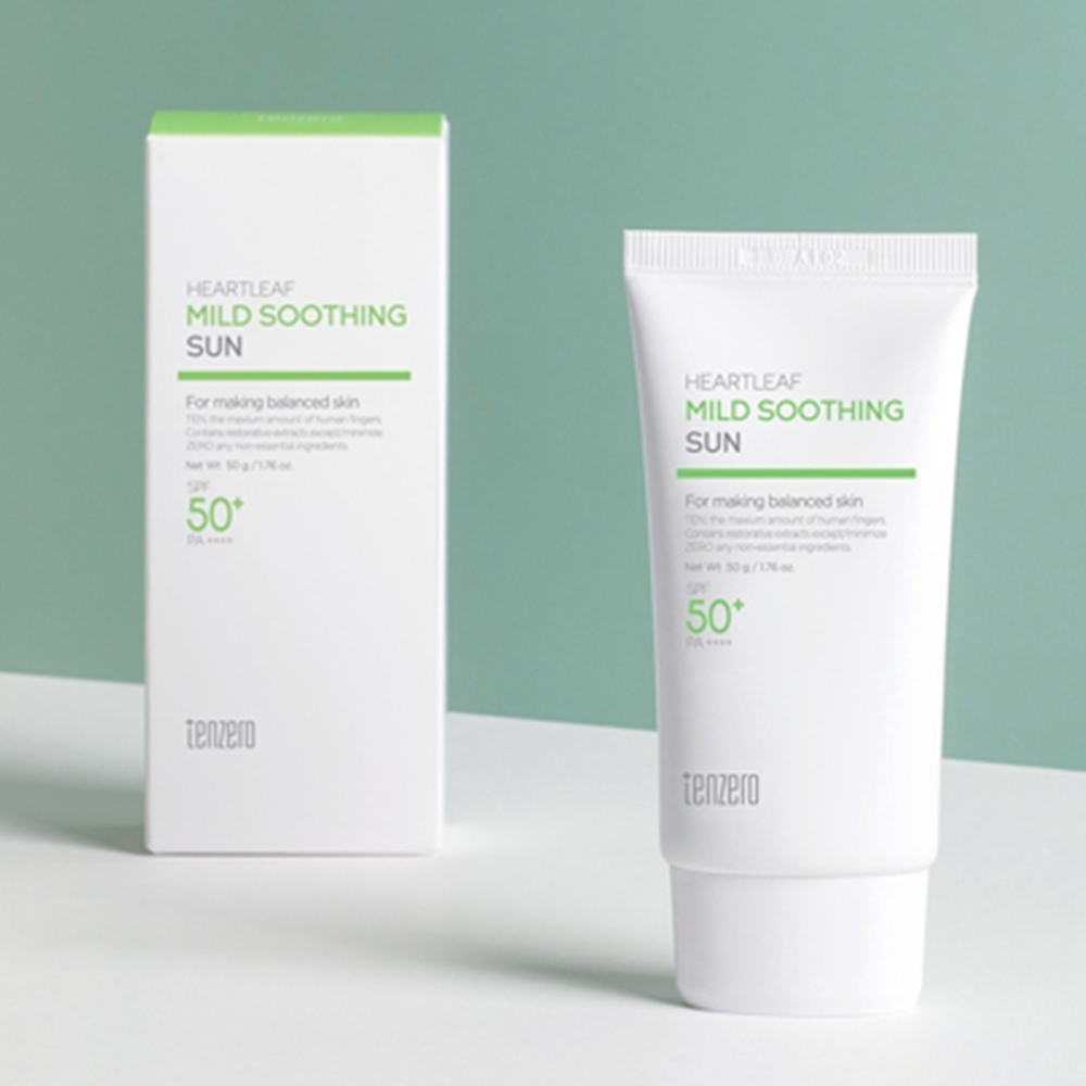 텐제로 어성초 마일드 수딩 선 크림 50g 6박스 자외선 차단 피부 보호 진정 미백 주름 - 상세 이미지 3