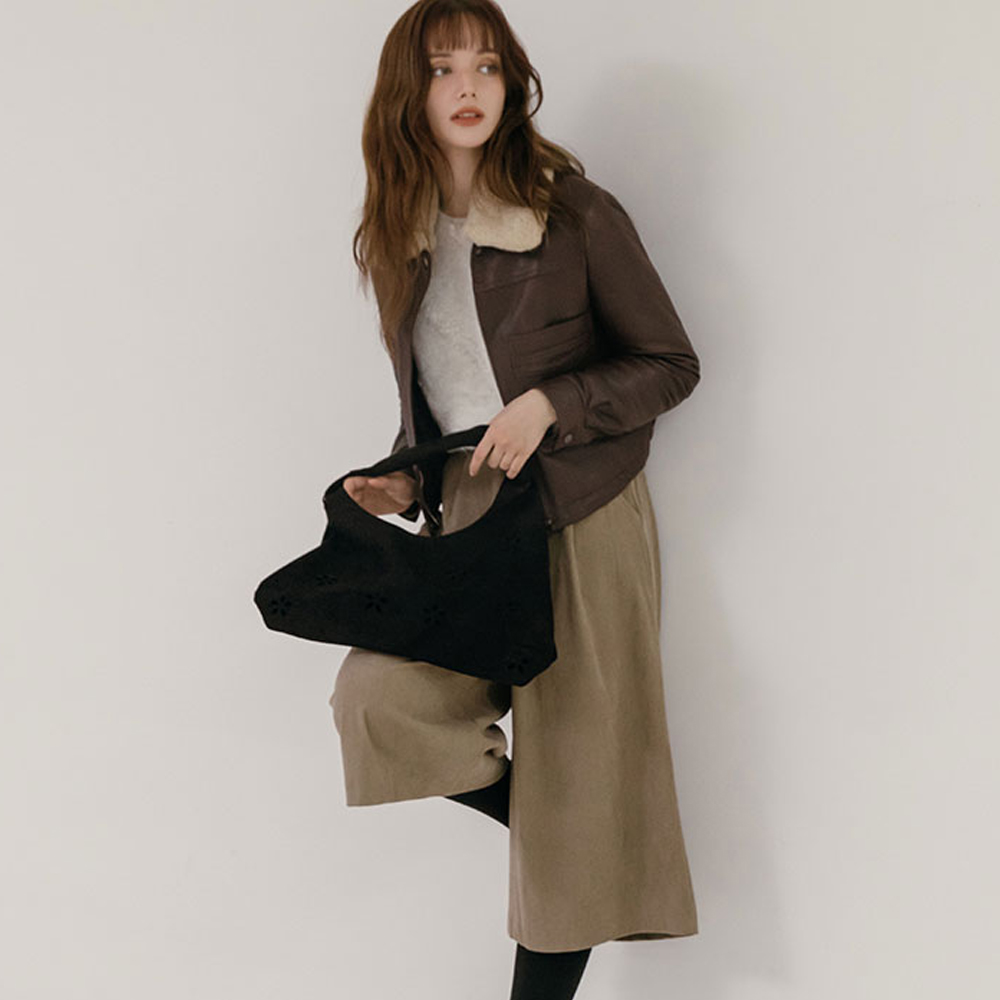 [벨트SET] 7부 와이드 코듀로이 팬츠 - 상세 이미지 3