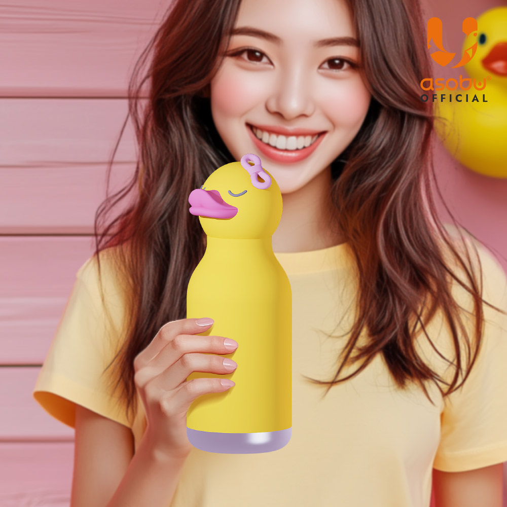 아소부 스테인레스 보온보냉 캐릭터 텀블러 베스티 460ml, 덕 - 상세 이미지 3