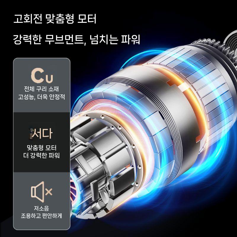 휴대 USB 휴대용 무선 소형 충전 터보팬 초강력 블로워 제트팬 1A 레벨 30 폭력팬 배터리 5개 + 1개 - 상세 이미지 3