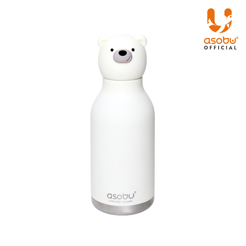 아소부 스테인레스 보온보냉 캐릭터 텀블러 베스티 460ml, 베어 - 메인 이미지