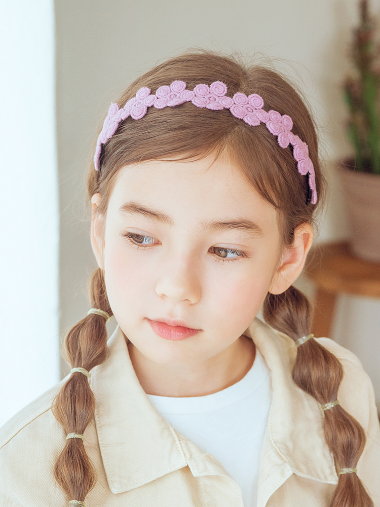 나나주 레이스 헤어밴드 유아머리띠 - 상품 이미지