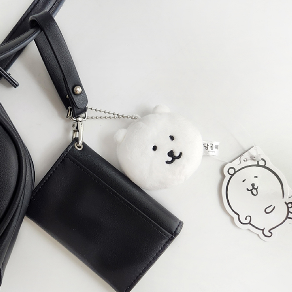 미니 담곰이 볼체인 키링 거울 봉제 인형 얼굴 농담곰 나가노 캐릭터 굿즈 - 상세 이미지 4