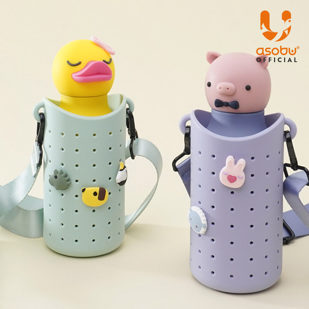 아소부 스테인레스 보온보냉 캐릭터 텀블러 베스티 460ml, 덕 - 상세 이미지 2